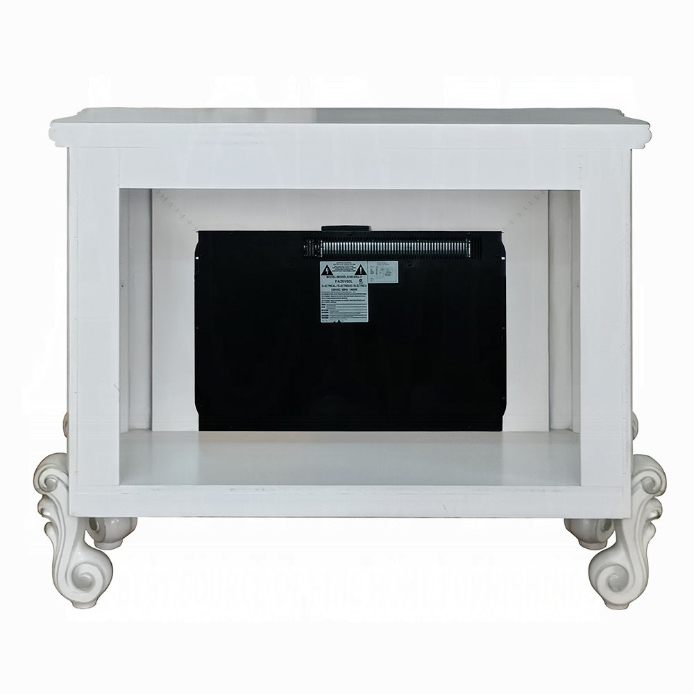 Versailles Rectangular Carving Wooden Frame Electric Fireplace