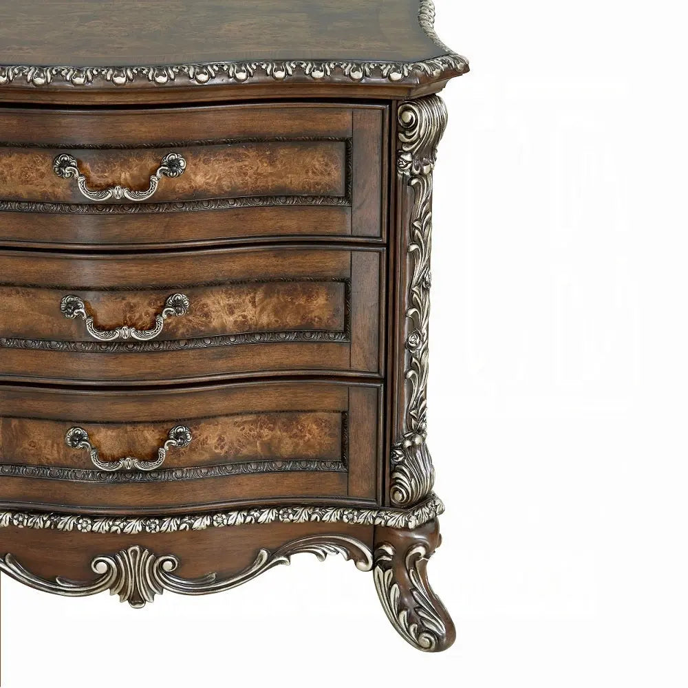 Devany 3-Drawer Nightstand in Cherry Acme Furniture