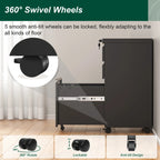 3-Drawer Mobile File Cabinets Rolling Metal Filing Cabinet for Legal & Letter File Anti-tilt Design with Lock Under Desk Office Drawers