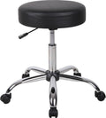 Office Products Antimicrobial Vinyl Medical Spa Stool in Black