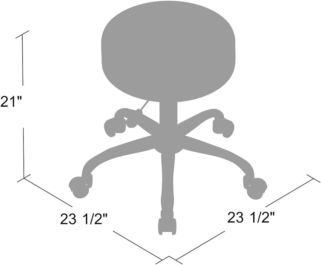 Office Products Antimicrobial Vinyl Medical Spa Stool in Black