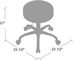 Office Products Antimicrobial Vinyl Medical Spa Stool in Black