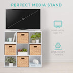 9-Cube Storage Organizer, 11in Shelf Opening, Bookcase, Display Shelf, Customizable w/ 3 Removable Back Panels