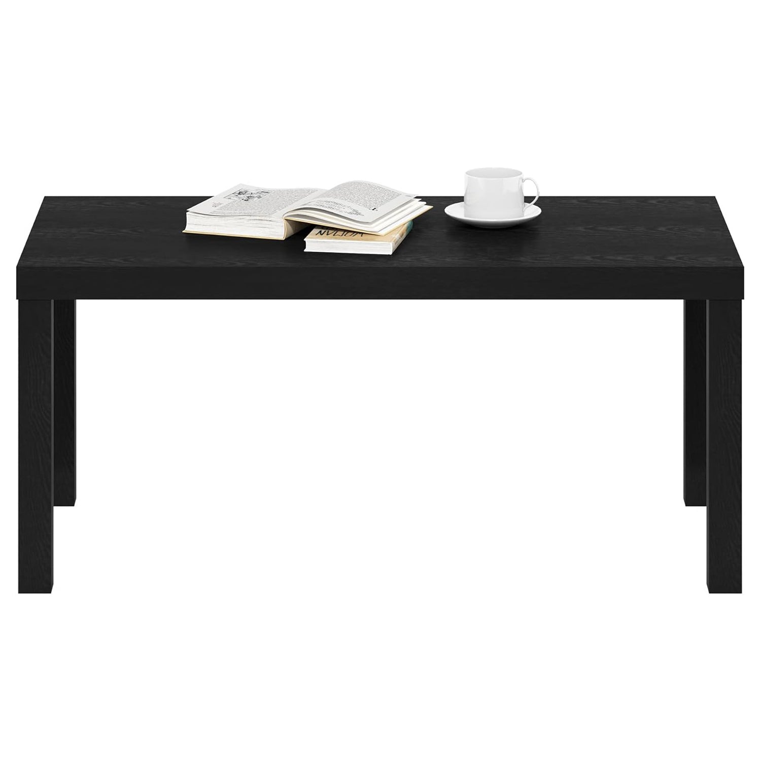 Coffee Table, Modern Rectangle Coffee Table with 1.8" Triple Thick Tabletop, Side Table, Toolless Assembly, for Living Room, Home Office