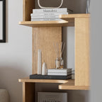 6-Tier Modern Mid Century Corner Bookcase, 71.5" Extra Tall Black Corner Shelf with Storage, Multifunctional Freestanding Bookshelf
