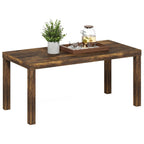Coffee Table, Modern Rectangle Coffee Table with 1.8" Triple Thick Tabletop, Side Table, Toolless Assembly, for Living Room, Home Office