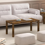 Coffee Table, Modern Rectangle Coffee Table with 1.8" Triple Thick Tabletop, Side Table, Toolless Assembly, for Living Room, Home Office