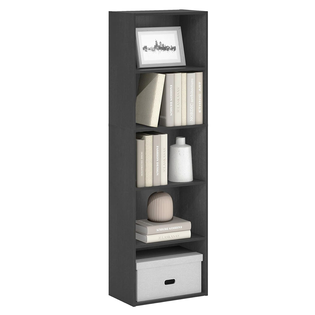 Bookcase / Bookshelf / Storage Shelves, 5-Tier, Blackwood