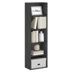 Bookcase / Bookshelf / Storage Shelves, 5-Tier, Blackwood