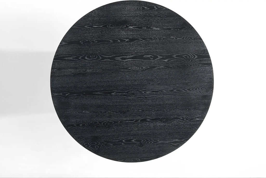 Jasper 59" W Contemporary Round Dining Table with Pedestal Base Lilola Home