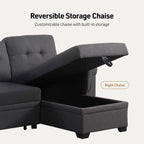 Lucca Sectional Sleeper - Versatile Sleeper Couch & Sofa Bed with Storage - Comfortable with Storage, Small Sofa counch