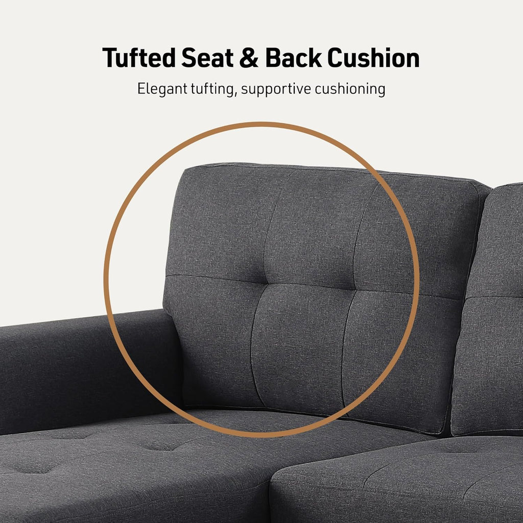 Lucca Sectional Sleeper - Versatile Sleeper Couch & Sofa Bed with Storage - Comfortable with Storage, Small Sofa counch