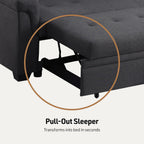 Lucca Sectional Sleeper - Versatile Sleeper Couch & Sofa Bed with Storage - Comfortable with Storage, Small Sofa counch