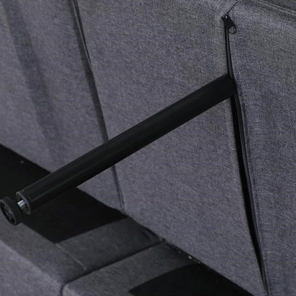 Linen Convertible Sleeper Chair with Side Pocket