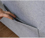 Linen Convertible Sleeper Chair with Side Pocket