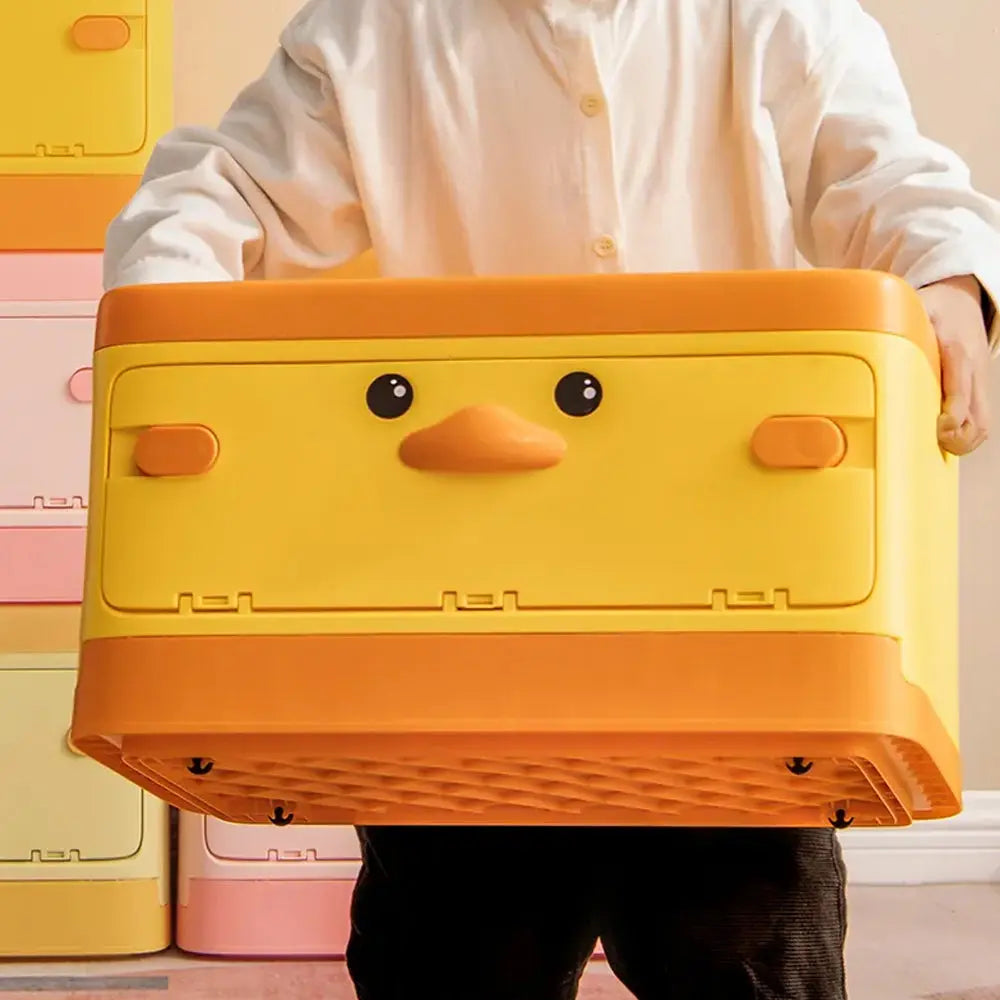 Animal Shape Kids Toy Organizer with Stackable Design and Open Lid – Versatile Storage Solution for Toys, Clothes, Snacks, and Books Shopmurai